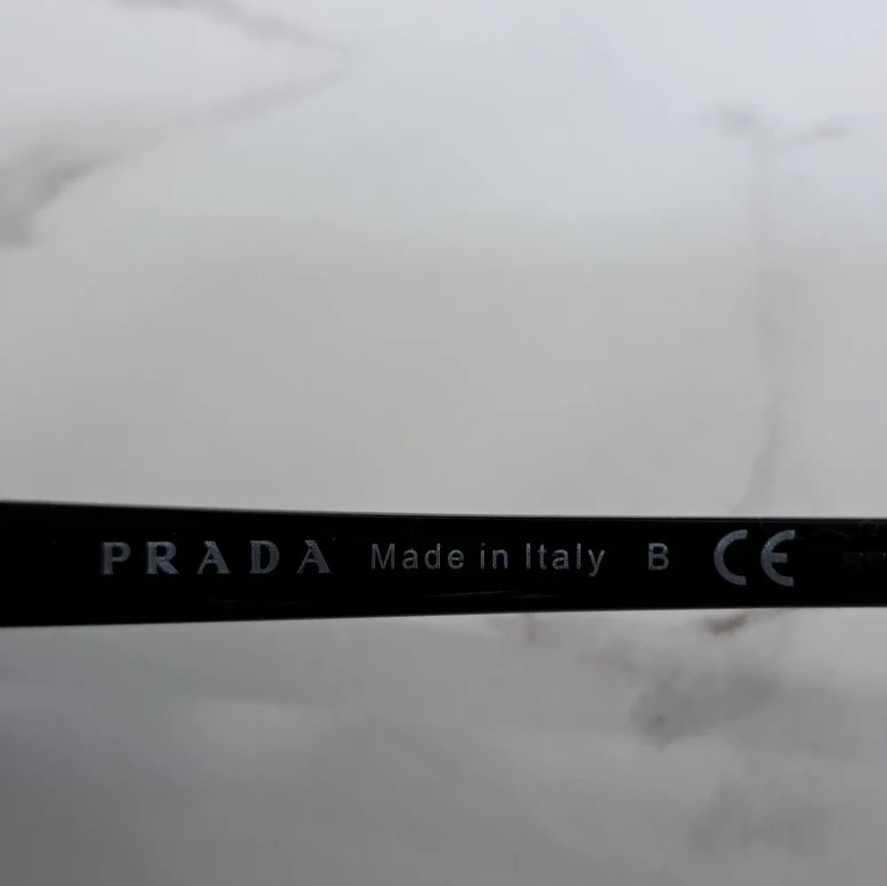 Prada Black Cat Eye SPR 01OSA Acetate Sunglasses - Picture 7 of 9